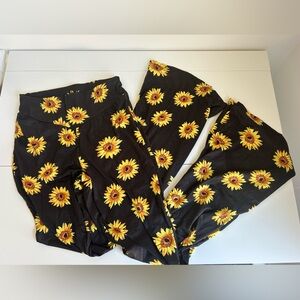 Sunflower Print Bottoms